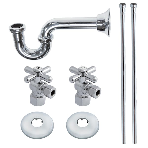 KPK101P Plumbing Supply Kits Combo, 1/2" IPS Inlet, 3/8" Comp Oulet